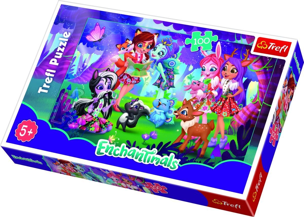 Dėlionė Enchantimals Trefl, 100 d. kaina ir informacija | Dėlionės (puzzle) | pigu.lt