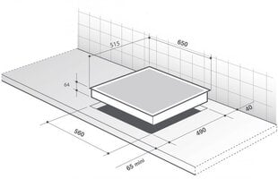 Gas-induction cooker De Dietrich DPI7602BM kaina ir informacija | Kaitlentės | pigu.lt