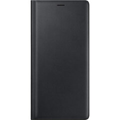 Telefono dėklas Samsung Galaxy Note 9 Leather View Case, juodas kaina ir informacija | Telefono dėklai | pigu.lt