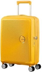 American Tourister чемодан для ручной клади Soundbox Spinner Expandable 55см, желтый цена и информация | American Tourister Товары для школы | pigu.lt