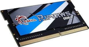 G.Skill Ripjaws DDR4 SODIMM 8 ГБ, 3200 МГц, CL18 (F4-3200C18S-8GRS ) цена и информация | Оперативная память (RAM) | pigu.lt