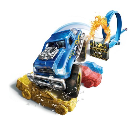 Trasa su automobiliu Metal Machines Playset-S1 Road Rampage, 6701 kaina ir informacija | Žaislai berniukams | pigu.lt