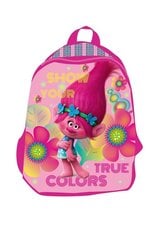 Дошкольный рюкзак Тролли, розовый цена и информация | Школьные рюкзаки, спортивные сумки | pigu.lt