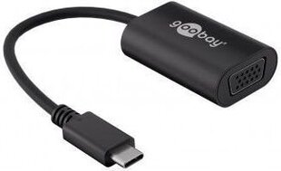 Adapter USB Goobay Brak USB-C - VGA Czarny  (38531) kaina ir informacija | Adapteriai, USB šakotuvai | pigu.lt