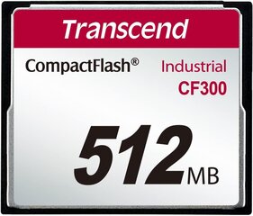 Карта памяти Transcend TS512MCF300 CF 512 MБ цена и информация | Карты памяти для фотоаппаратов, камер | pigu.lt