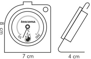 Термометр для духовки Tescoma цена и информация | Кухонная утварь | pigu.lt