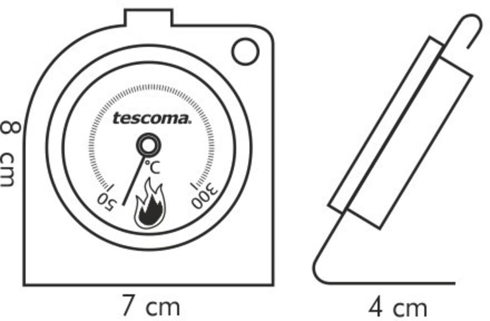 Orkaitės termometras Tescoma цена и информация | Virtuvės įrankiai | pigu.lt