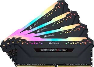 Corsair Vengeance RGB Pro DDR4, 4x8GB, 2666MHz, CL16 (CMW32GX4M4A2666C16) kaina ir informacija | Operatyvioji atmintis (RAM) | pigu.lt