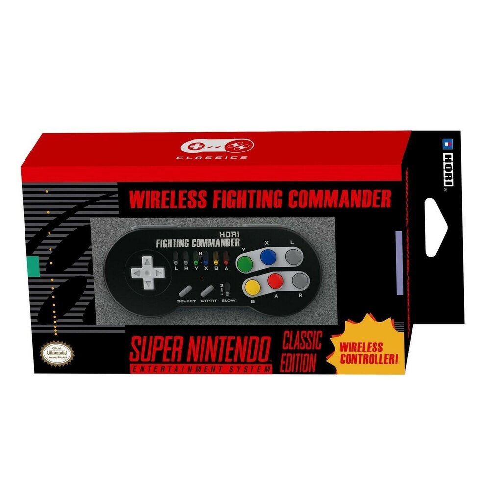 Hori Nintendo Switch Super SNES Classic Edition Fighting Comander kaina ir informacija | Žaidimų pultai  | pigu.lt