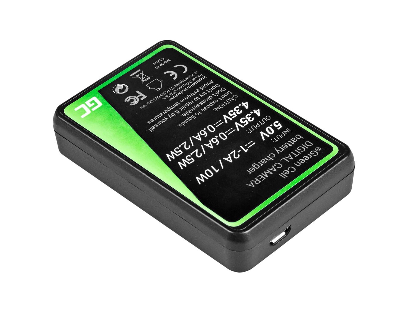 Green Cell Battery Charger AHBBP-501 for GoPro AHDBT-501, HD Hero5, HD Hero6 kaina ir informacija | Fotoaparatų krovikliai | pigu.lt