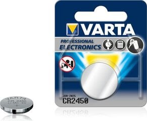 Varta Bateria Electronics CR2450 560mAh 1 szt. цена и информация | Аккумуляторы для фотоаппаратов | pigu.lt