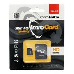 Imro microSD 4GB цена и информация | Карты памяти для фотоаппаратов, камер | pigu.lt