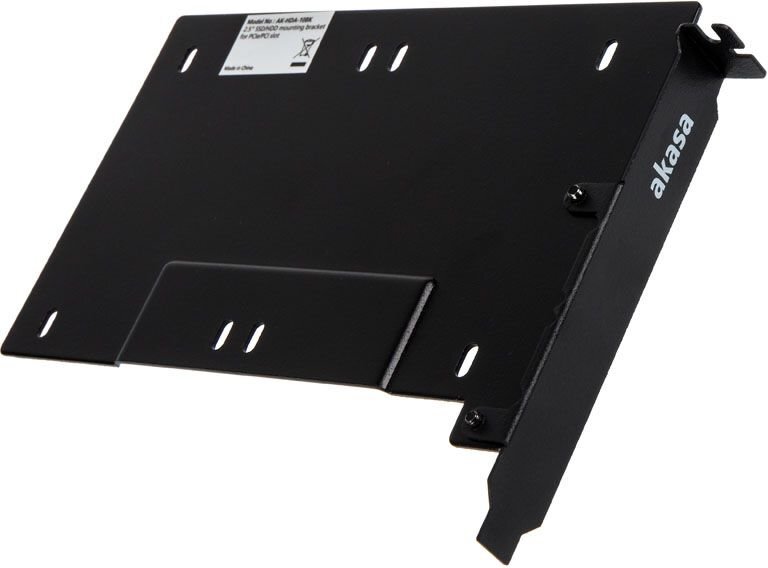 Akasa 2.5" SSD/HDD mounting bracket for PCIe/PCI slot (AK-HDA-10BK) цена и информация | Komponentų priedai | pigu.lt