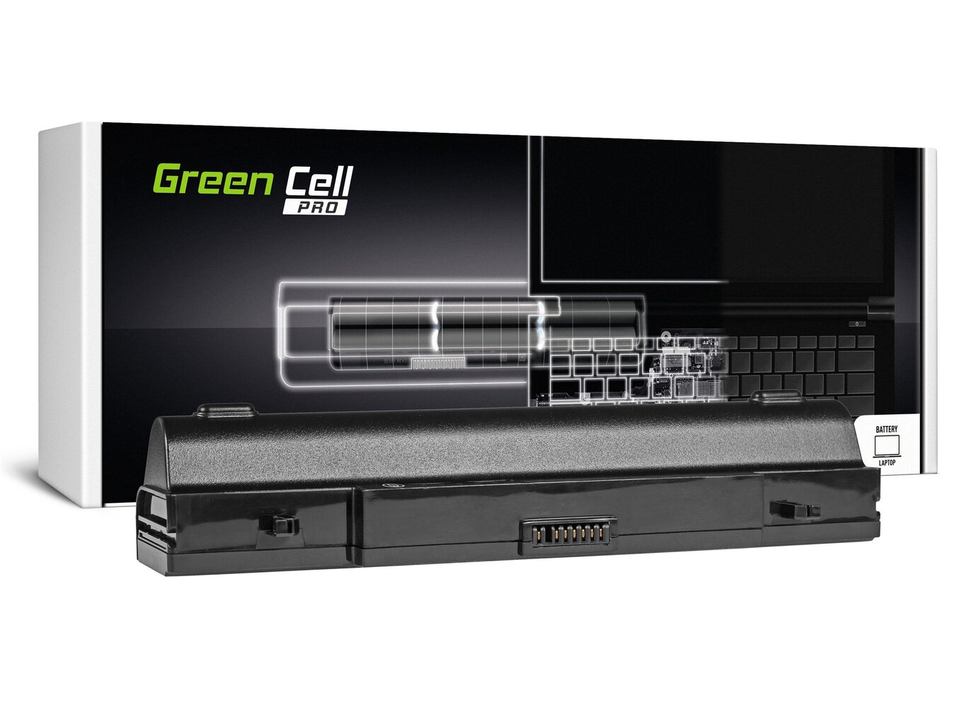 Green Cell Laptop Battery for Samsung RV511 R519 R522 R530 R540 R580 R620 R719 R780 kaina ir informacija | Akumuliatoriai nešiojamiems kompiuteriams | pigu.lt