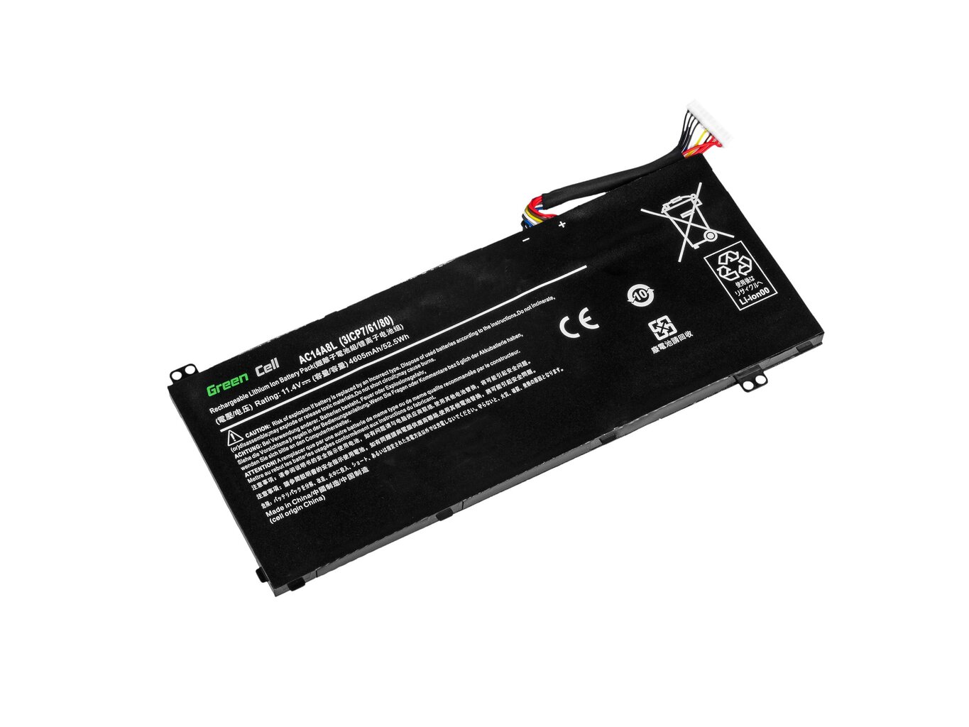 Green Cell Laptop Battery for Acer Aspire Nitro V15 VN7-571G VN7-572G VN7-591G VN7-592G i V17 VN7-791G VN7-792G kaina ir informacija | Akumuliatoriai nešiojamiems kompiuteriams | pigu.lt