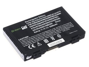 Green Cell PRO Laptop Battery for Asus K40 K50 K50AB K50C K51 K51AC K60 K70 X70 X5DC цена и информация | Аккумуляторы для ноутбуков | pigu.lt