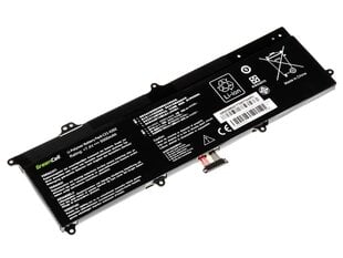 Green Cell Laptop Battery for Asus X201E F201E VivoBook F202E Q200E S200E X202E цена и информация | Аккумуляторы для ноутбуков | pigu.lt