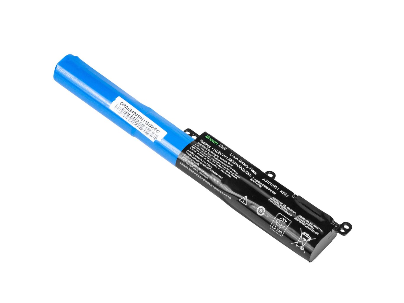 Green Cell Laptop Battery for Asus R541N R541S R541U Asus Vivobook Max F541N F541U X541N X541S X541U kaina ir informacija | Akumuliatoriai nešiojamiems kompiuteriams | pigu.lt