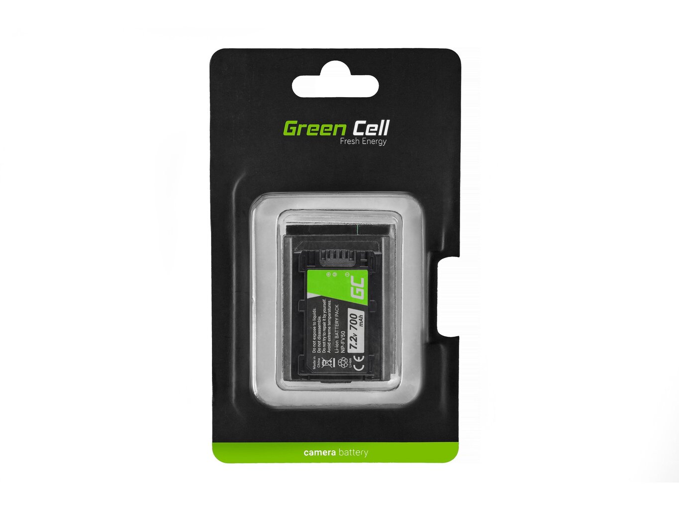 Green Cell®for Sony DCR-DVD506E DCR-DVD510E HDR-CX116E HDR-CX130 HDR-CX155E HDR-UX9E 7.2V 700mAh kaina ir informacija | Akumuliatoriai fotoaparatams | pigu.lt