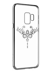 Devia Crystal Iris Back Case With Swarovsky Crystals, skirtas Samsung Galaxy S9, Sidabrinis kaina ir informacija | Telefono dėklai | pigu.lt