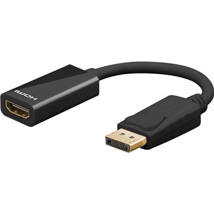 AV Goobay Adapter DisplayPort 1.2 HDMI 1.4 0,1m 67881 - 67881 kaina ir informacija | Adapteriai, USB šakotuvai | pigu.lt