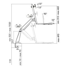 Logilink BP0040 Desk Mount, 13-32 , Max цена и информация | Аксессуары для фотоаппаратов | pigu.lt