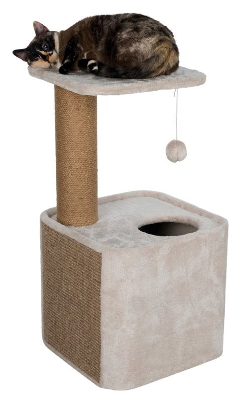 Trixie kačių draskyklė namelis Lisann, šviesiai rudas 40 × 40 × 78 cm kaina ir informacija | Draskyklės | pigu.lt