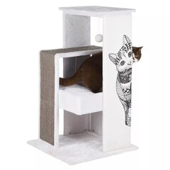 Домик когтеточка для кошек Trixie Maria, белый 58 × 58 × 101 см цена и информация | Когтеточки | pigu.lt