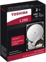 Toshiba L200 2TB SATA3 HDWL120EZSTA kaina ir informacija | Toshiba Kompiuterinė technika | pigu.lt