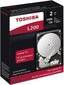Toshiba L200 2TB SATA3 HDWL120EZSTA kaina ir informacija | Vidiniai kietieji diskai (HDD, SSD, Hybrid) | pigu.lt