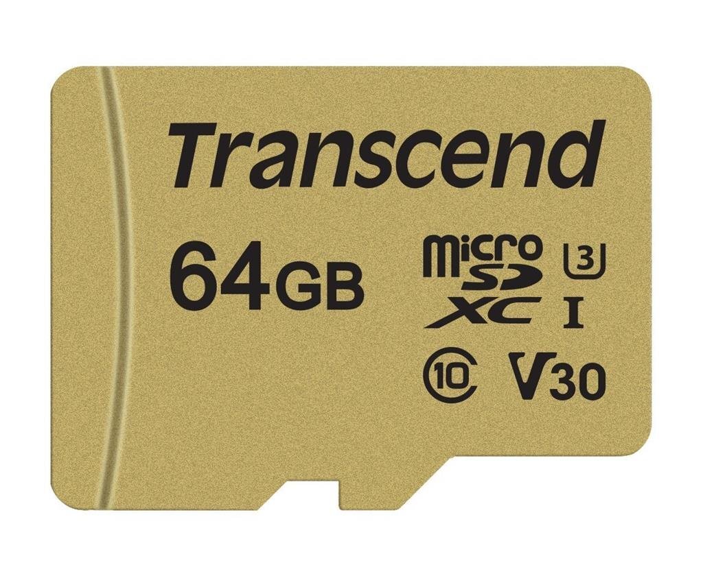 Transcend MicroSDXC 64GB (+SD Adapter) kaina ir informacija | Atminties kortelės telefonams | pigu.lt