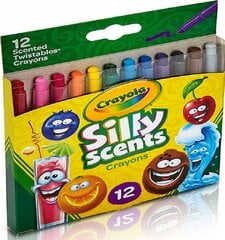 Набор восковых мелков Crayola Silly Scents Твист с ароматом 12 шт цена и информация | Развивающие игрушки | pigu.lt