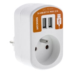 Socket, USB Sencor kaina ir informacija | Adapteriai, USB šakotuvai | pigu.lt