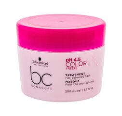 Маска для волос Schwarzkopf BC Bonacure pH 4.5 Color Freeze  200 мл цена и информация | Средства для укрепления волос | pigu.lt