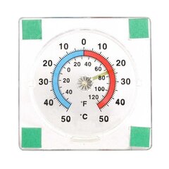 Термометр на окно 75x75мм цена и информация | Метеорологические станции, термометры | pigu.lt