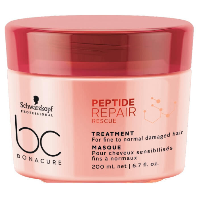 Kaukė pažeistiems plaukams Schwarzkopf Professional BC Bonacure Peptide Repair Rescue 200 ml kaina ir informacija | Priemonės plaukų stiprinimui | pigu.lt