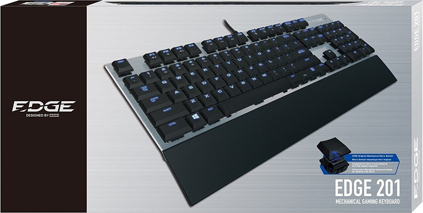 Klawiatura HORI PC EDGE 201 Mechanical Gaming (EGU-201) kaina ir informacija | Klaviatūros | pigu.lt