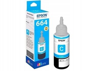 EPSON 664 EcoTank Cyan чернила бутылка C13T66424A цена и информация | Картриджи для струйных принтеров | pigu.lt