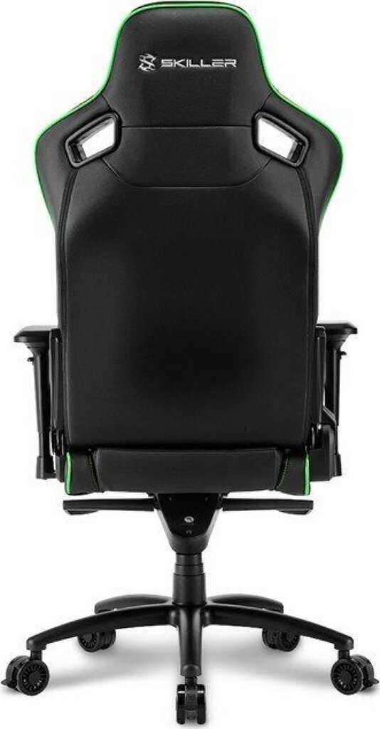 Žaidimų kėdė Sharkoon Skiller SGS4, juoda/žalia kaina ir informacija | Biuro kėdės | pigu.lt