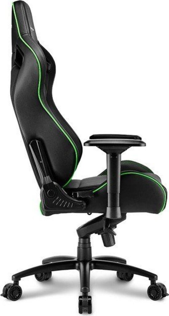 Žaidimų kėdė Sharkoon Skiller SGS4, juoda/žalia цена и информация | Biuro kėdės | pigu.lt