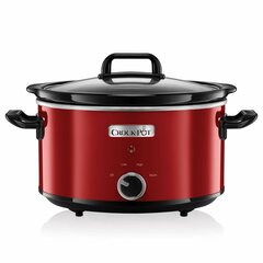 Lėta viryklė crock-pot scv400rd 210 w 3,5 l raudona (naudoti b) kaina ir informacija | Garų puodai, daugiafunkciai puodai | pigu.lt