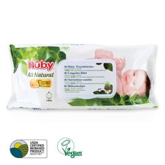 Drėgnos servetėlės kūdikiams Nuby Citroganix 80 vnt. kaina ir informacija | Kosmetika vaikams ir mamoms | pigu.lt