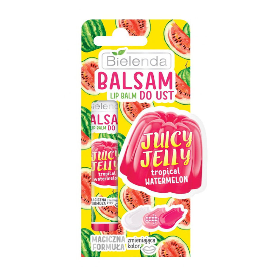 Lūpų balzamas Bielenda Juicy Jelly Tropical Watermelon 10 g kaina ir informacija | Lūpų dažai, blizgiai, balzamai, vazelinai | pigu.lt