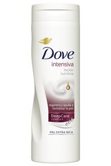 Питательный лосьон для тела для очень сухой кожи Dove Nourishing Body Care Intensive, 400 мл цена и информация | Кремы, лосьоны для тела | pigu.lt