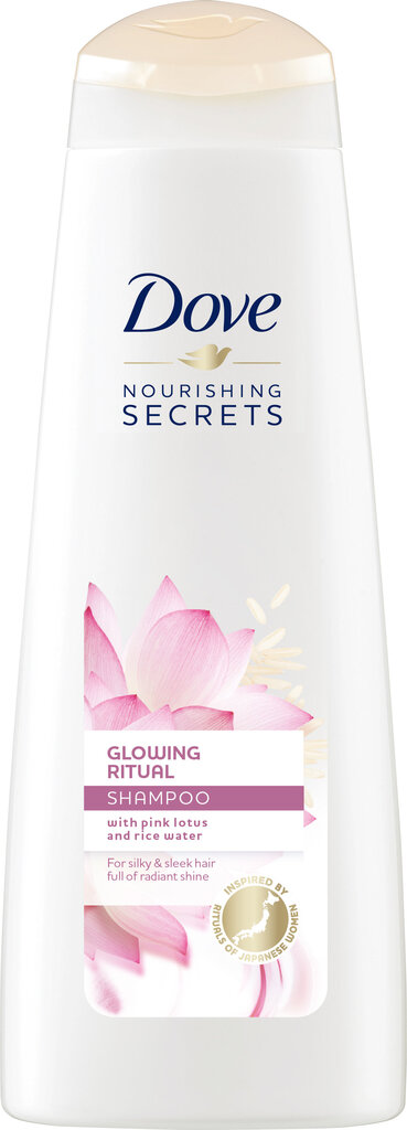 Maitinamasis šampūnas lotuso ir ryžių vandens ekstraktu Dove Nourishing Secrets 200 ml цена и информация | Šampūnai | pigu.lt