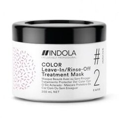 Kaukė pažeistiems dažytiems plaukams su šilko proteinu Indola Innova Color Treatment Mask 2 Care 200 ml цена и информация | Средства для укрепления волос | pigu.lt