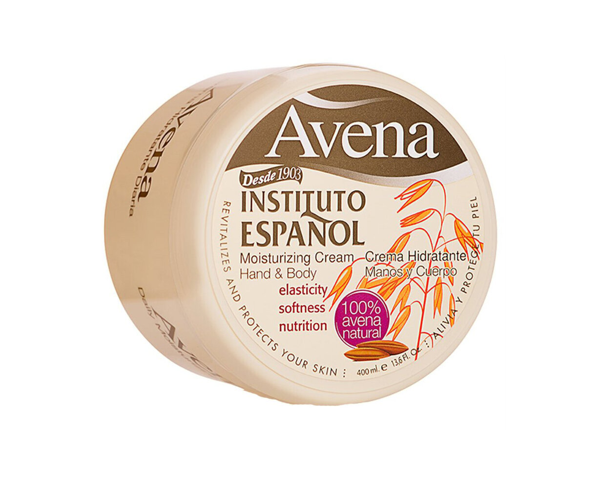 Drėkinamasis rankų ir kūno kremas Instituto Espanol Avena 400 ml kaina ir informacija | Kūno kremai, losjonai | pigu.lt