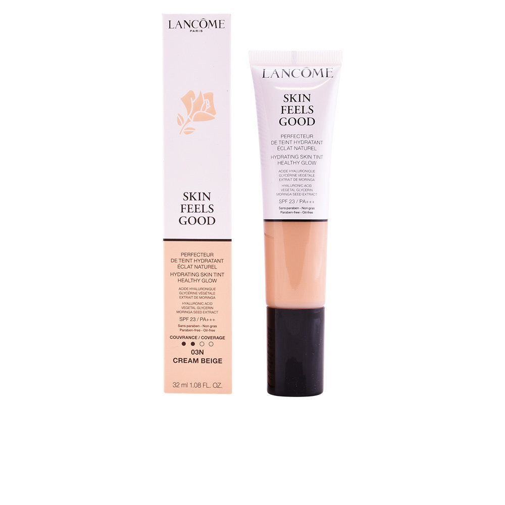 Drėkinantis makiažo pagrindas Lancome Skin Feels Good Hydrating Tint Healthy Glow 03N Cream Beige 32 ml kaina ir informacija | Makiažo pagrindai, pudros | pigu.lt