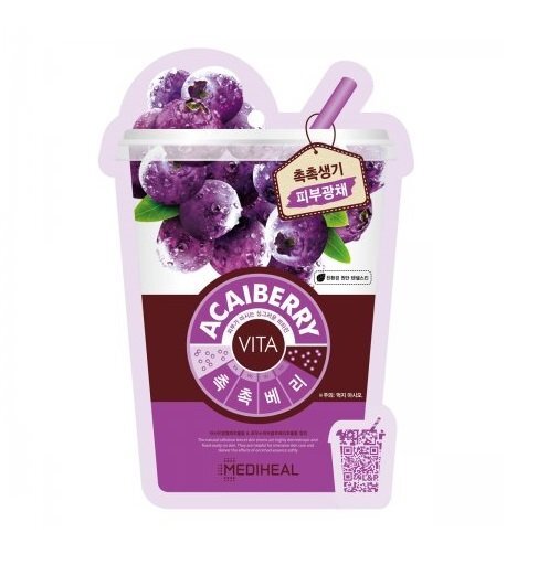 Tonizuojanti veido kaukė su Acai oguomis Mediheal Vita Acaiberry 20 ml kaina ir informacija | Veido kaukės, paakių kaukės | pigu.lt