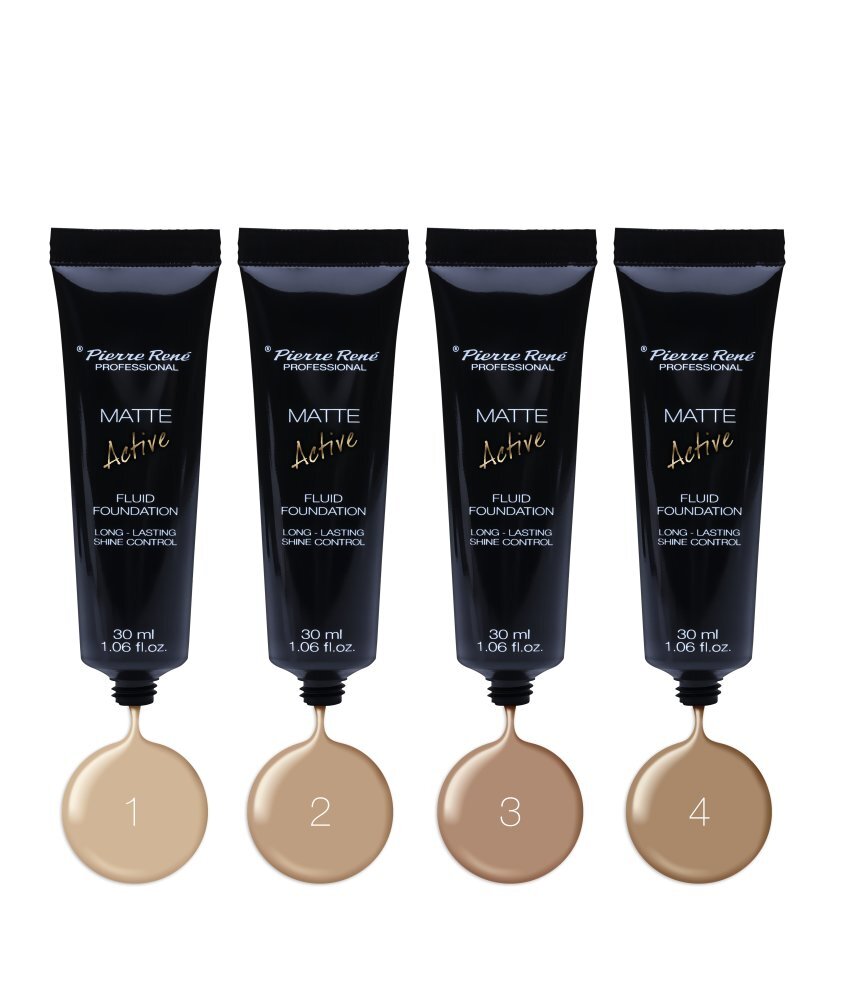 Matinis makiažo pagrindas Pierre Rene Professional Matte Active Fluid 30 ml, 01 Champagne kaina ir informacija | Makiažo pagrindai, pudros | pigu.lt